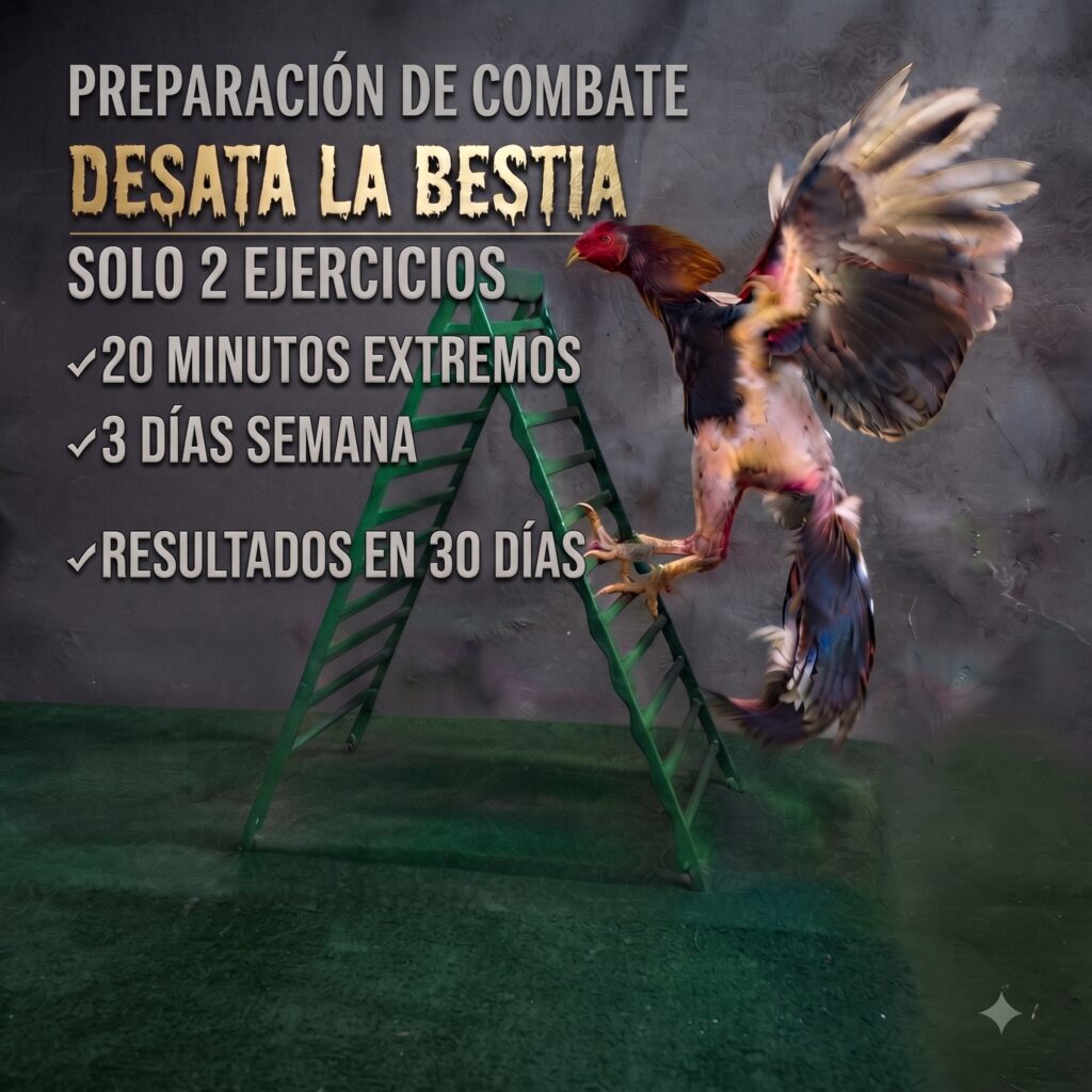 escalera entrenamiento gallos de pelea