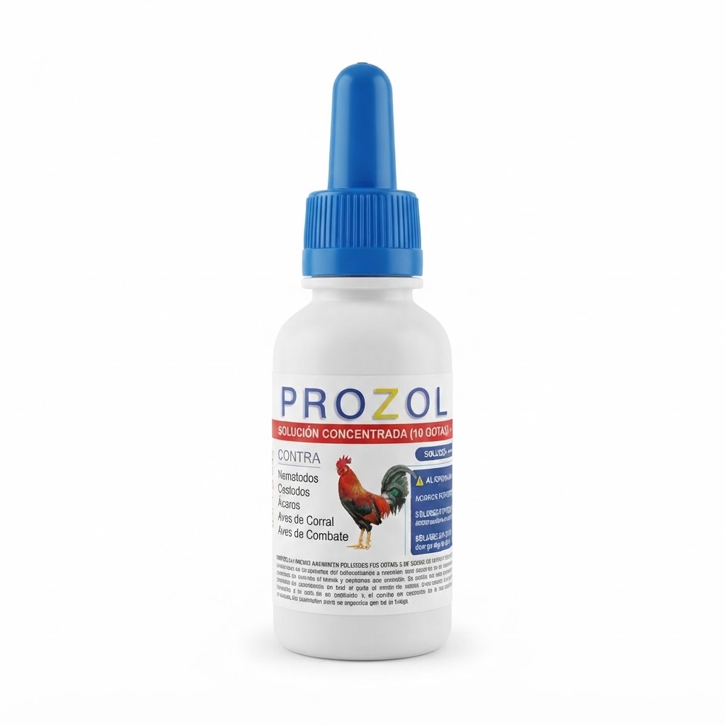 PROZOL DESPARASITANTEINTERNO Y EXERNOGALLOS GALLINAS PAJAROS