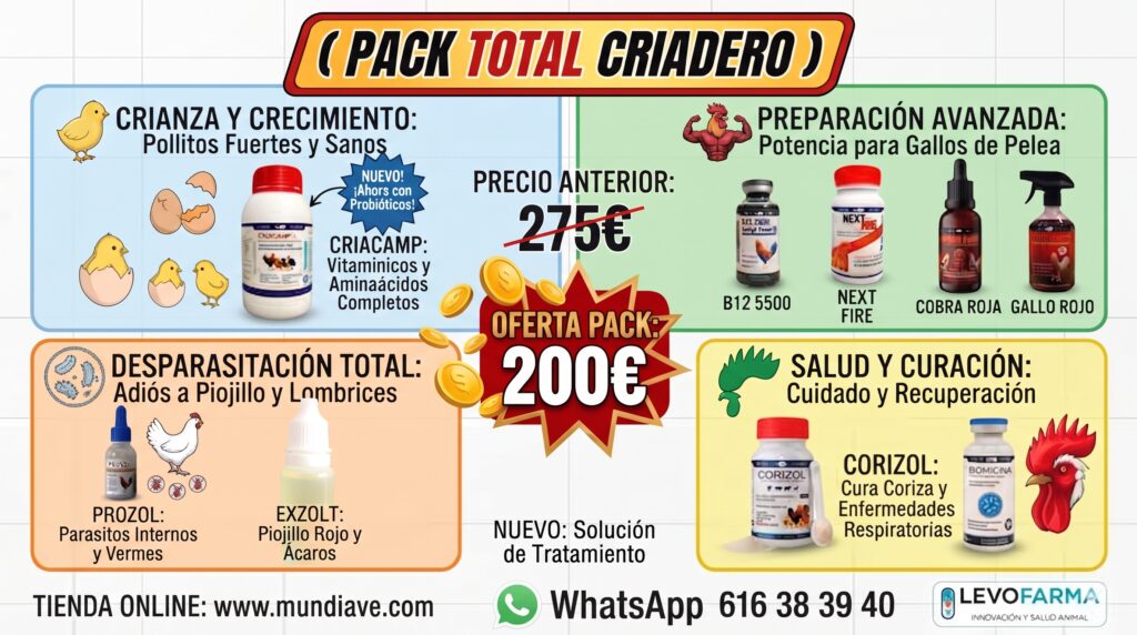 combo vitaminas gallos